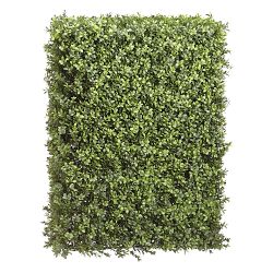 UV Protected Faux Boxwood Hedge, 2.6' x 1.9'