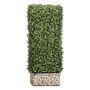 Faux Boxwood Hedge in Stone Planter, 48"