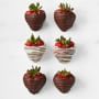 Hand Dipped Chocolate Covered Strawberries, Set of 6