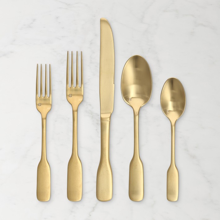 Fortessa Ashton 20-Piece Flatware Set, Gold
