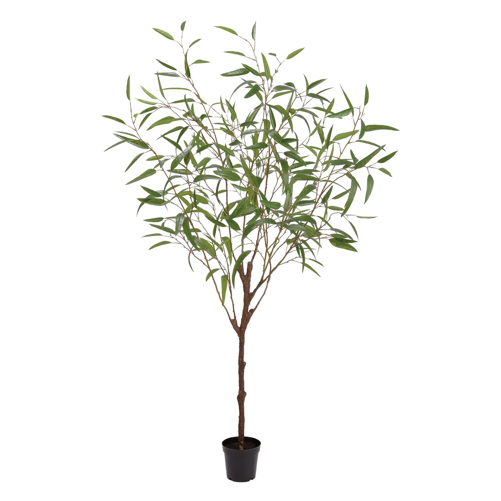 Faux Eucalyptus Tree in Pot, 70"