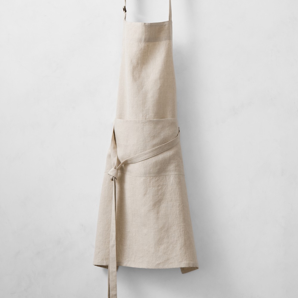 Signature Linen Apron, Flax