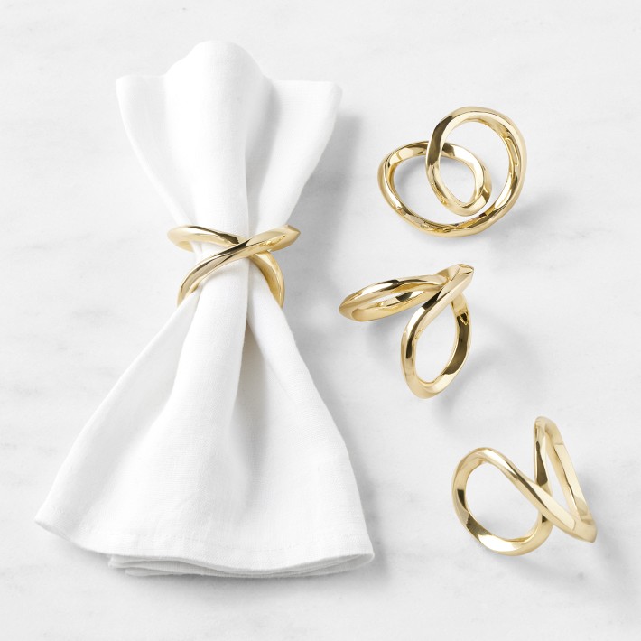 Infinity Cuff Napkin Ring, Set of 4