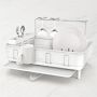 simplehuman™ Steel Frame Kitchen Dishrack, White