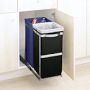 simplehuman&#8482; 35-L. Dual Compartment Under Counter Pull-Out Can