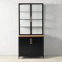 Colt 2- Door Glass Storage Cabinet with Counter (40&quot;)