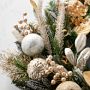 Gilded Champagne Ornament Pre-Lit Faux Wreath &amp; Garland