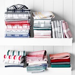 Williams Sonoma Logo Stripe Towels, Set of 4