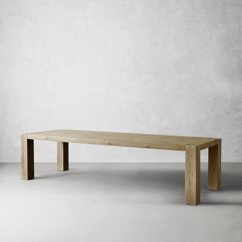 Montauk Parsons Rectangular Dining Table, Seadrift (82&quot;-118&quot;)