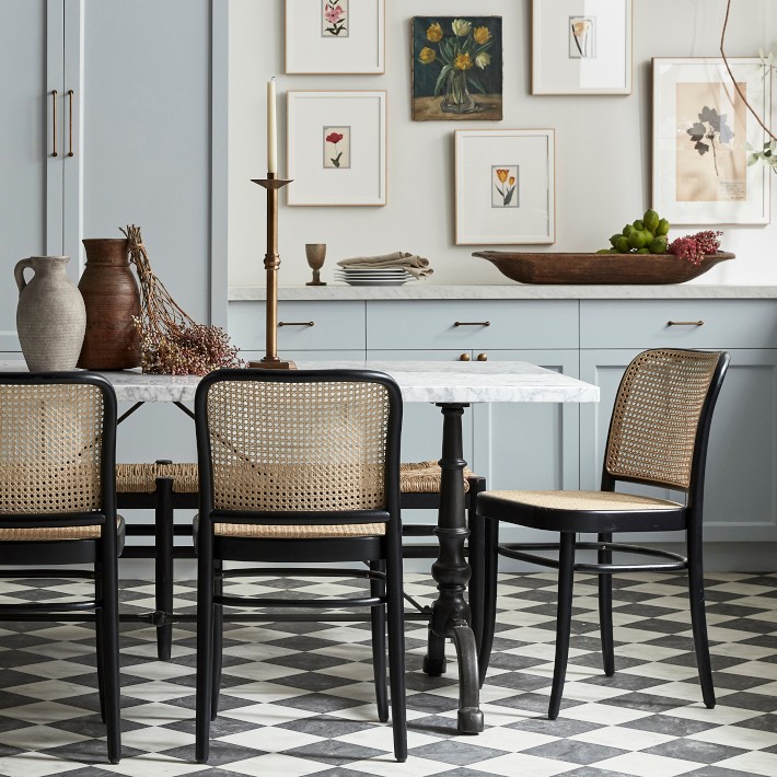 Black Cane Back Dining Chairs Ton 811 Caned Dining Side Chair