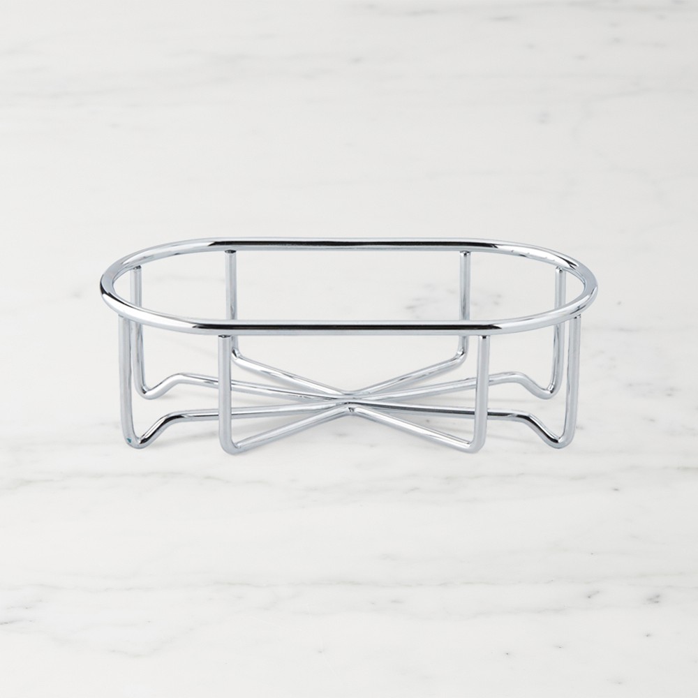 Stainless-Steel Two-Bottle Caddy