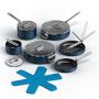 Joseph Joseph Ceramic Nonstick Space-Saving 10-Piece Cookware Set with Folding Handles