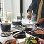 Joseph Joseph Ceramic Nonstick Space-Saving 10-Piece Cookware Set with Folding Handles