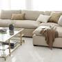 Laguna 3-Piece L-Shape Chaise Sectional with Ottoman (114&quot;-118&quot;)