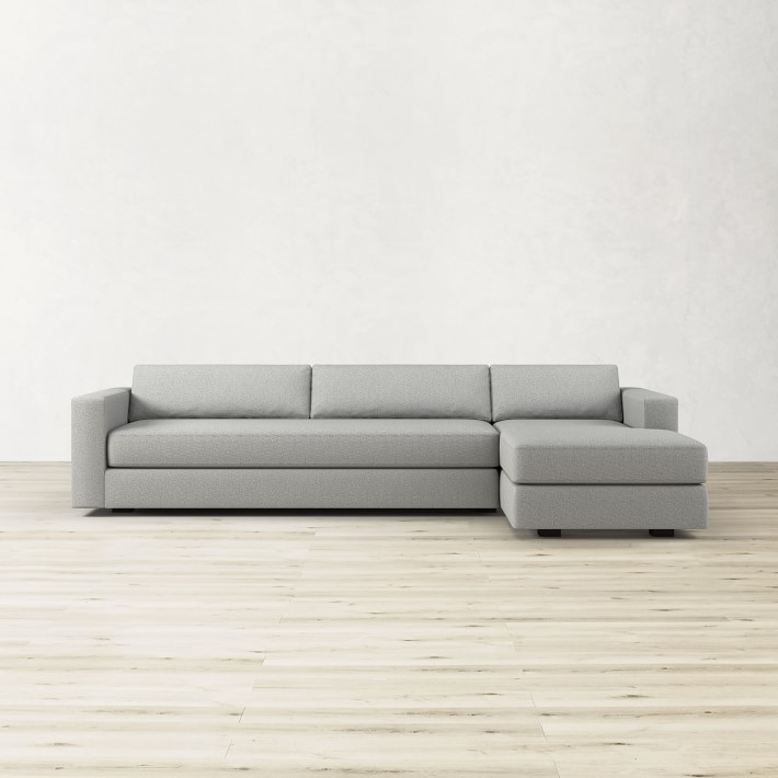 Carlton Square Arm 2-Piece L-Shape Chaise Sectional (126&quot;)