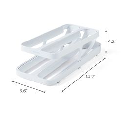YouCopia RollDown Egg Dispenser, Double Track
