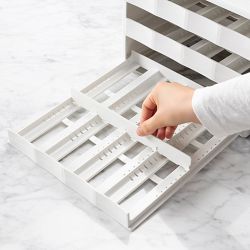 YouCopia SpiceStack Spice Bottle Organizer, White