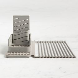 Dorai Over the Sink Dish Pad and Dish Pad Rack, Sandstone