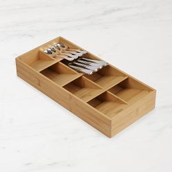 Joseph Joseph DrawerStore Bamboo Large Compact Cutlery Organizer