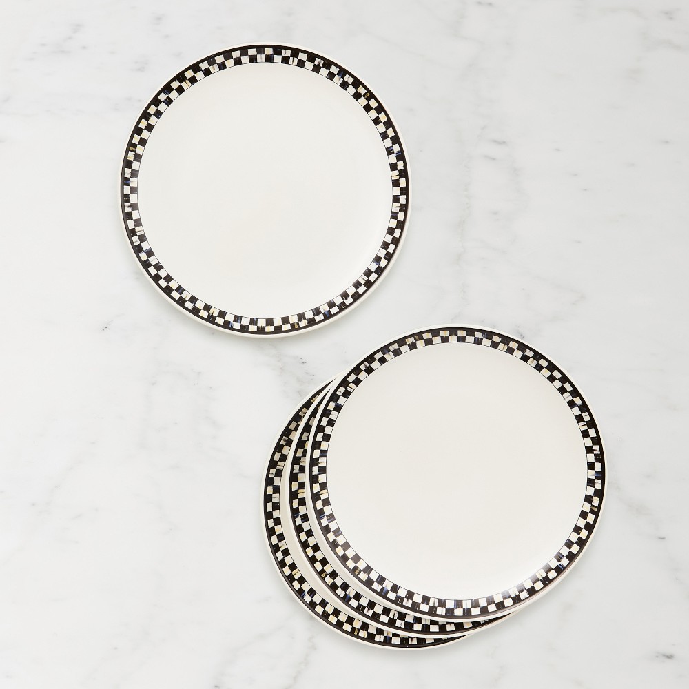 MacKenzie-Childs Everyday Stoneware Salad Plates, Set of 4