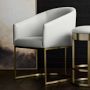 Bradley Upholstered Curved Back Armchair