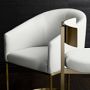 Bradley Upholstered Curved Back Armchair