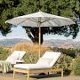 10' Round Outdoor Larnaca Teak Umbrella