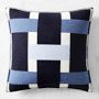 Lesina Merino Wool Pillow Cover, Navy