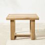 Ojai Outdoor Natural Teak Square Side Table (25.5&quot;)