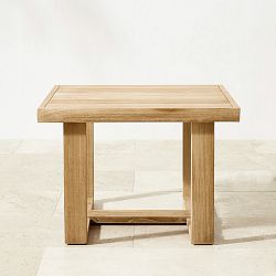 Ojai Outdoor Natural Teak Square Side Table (25.5&quot;)