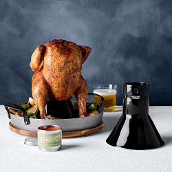 Williams Sonoma Outdoor Round Skillet with Trivet &amp; Chicken Chimney