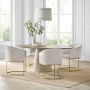 Bradley Upholstered Curved Back Armchair