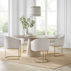 Bradley Upholstered Curved Back Armchair