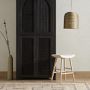 Andalusia Upholstered Saddle Backless Stool