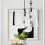 Chain Link Pendant, White Linen