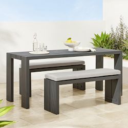 Larnaca Outdoor Metal Dining Bench (46&quot;-65&quot;)