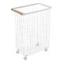 Yamazaki Home Tosca Rolling Wire Laundry Basket