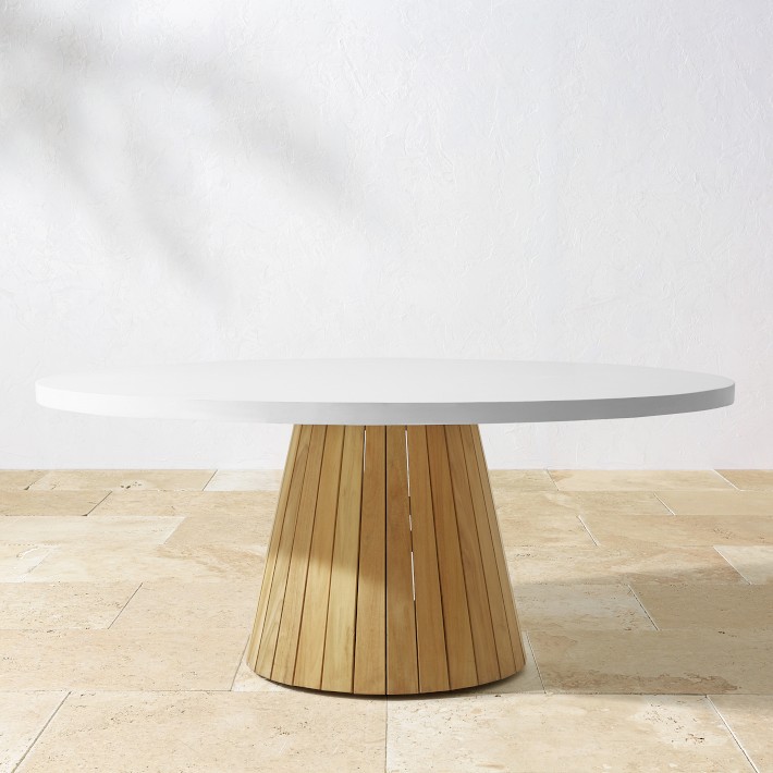 Balboa Oval Fiberstone Dining Table (72&quot;)