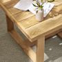 Ojai Outdoor Natural Teak Square Side Table (25.5&quot;)