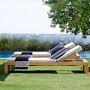 Larnaca Outdoor Natural Teak Chaise