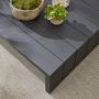 Larnaca Outdoor Slate Grey Metal Square Coffee Table (54&quot;)