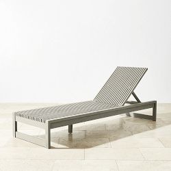 Ojai Outdoor Grey Teak Chaise