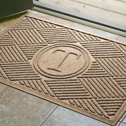 Waterhog Diamonds Commercial Grade Indoor/Outdoor Monogram Doormat, 2' X 3'