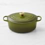 Le Creuset Signature Enameled Cast Iron Oval Dutch Oven, 6 3/4-Qt., Olive