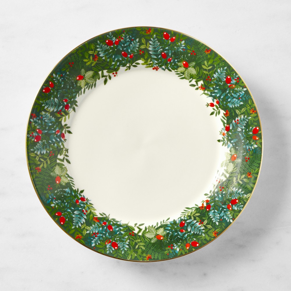 OPEN BOX: Christmas Forest Dinner Plates, Set of 4