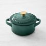 Le Creuset Stoneware Holly Mini Cocotte, 8-oz, Artichaut