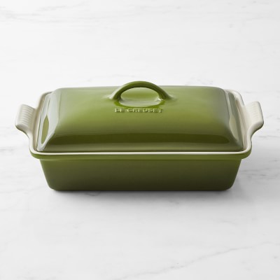 Le Creuset Heritage Stoneware Rectangular Covered Casserole, 12 1/2&quot;, Olive