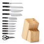 GreenPan&#8482; Elite Black Rubberwood Block Set, Set of 13