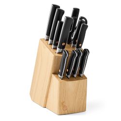 GreenPan&#8482; Elite Black Rubberwood Block Set, Set of 13