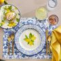 Lemon Outdoor Melamine Dinner Plates, Set of 4